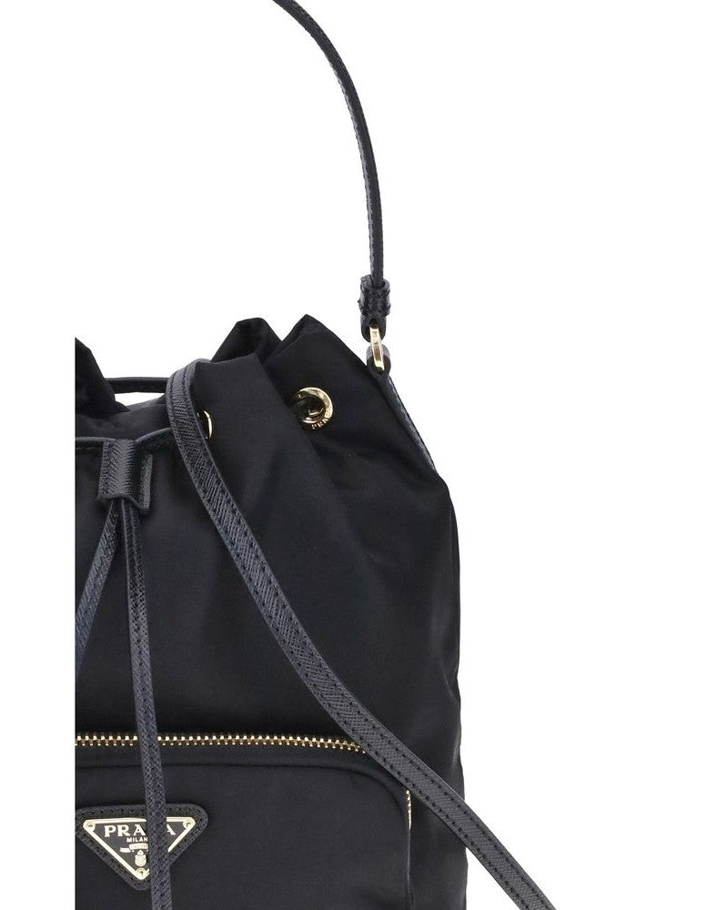 Prada Black Recycled Polyamide Bucket Bag Glam Steals