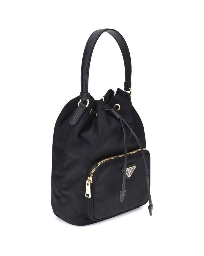 Prada Black Recycled Polyamide Bucket Bag Glam Steals