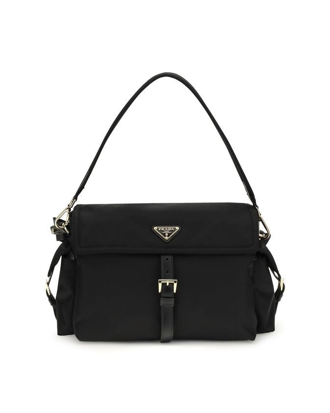 Prada Black Recycled Polyamide Shoulder Bag Glam Steals