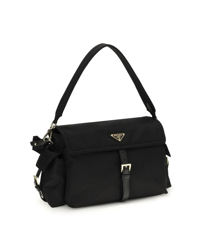 Prada Black Recycled Polyamide Shoulder Bag Glam Steals