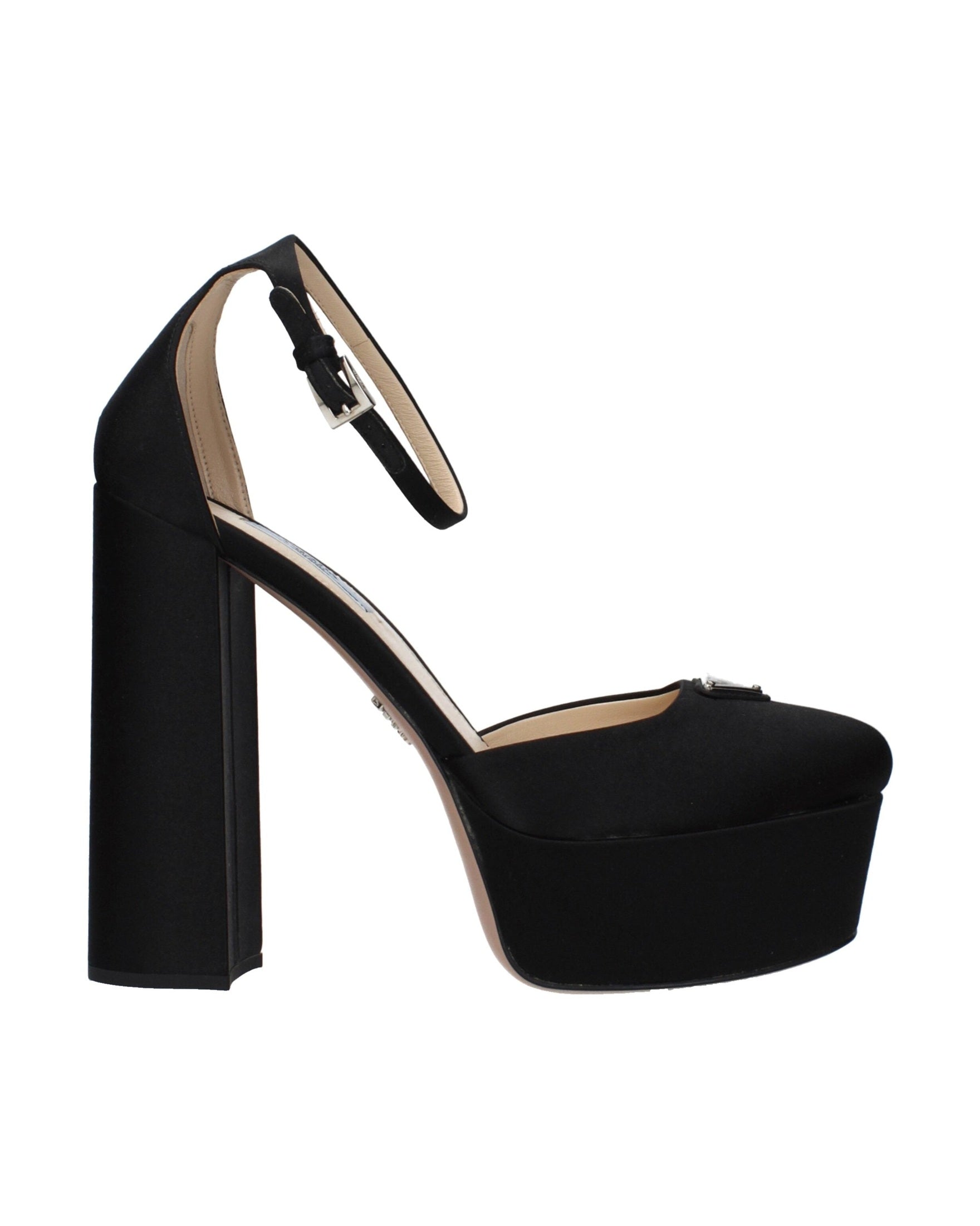 Prada Black Satin Platform Pumps Glam Steals