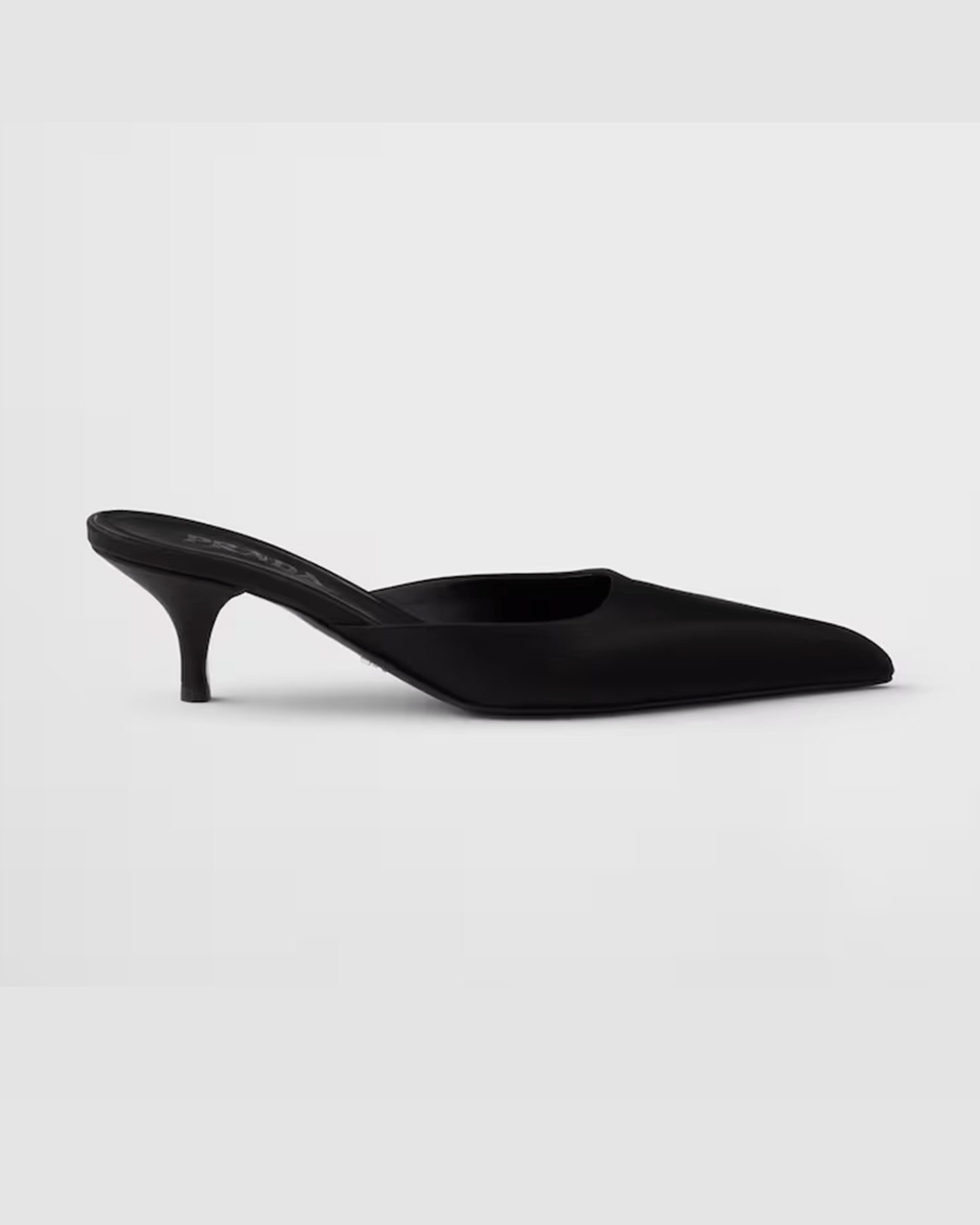 Prada Black Satin Sabot Glam Steals