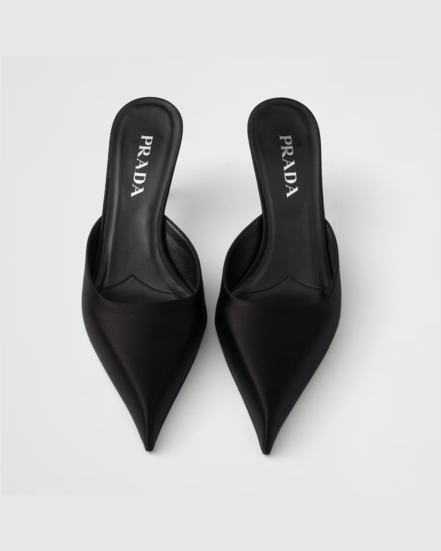 Prada Black Satin Sabot Glam Steals