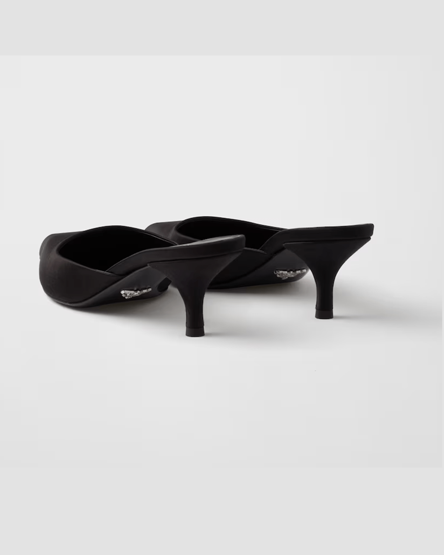 Prada Black Satin Sabot Glam Steals