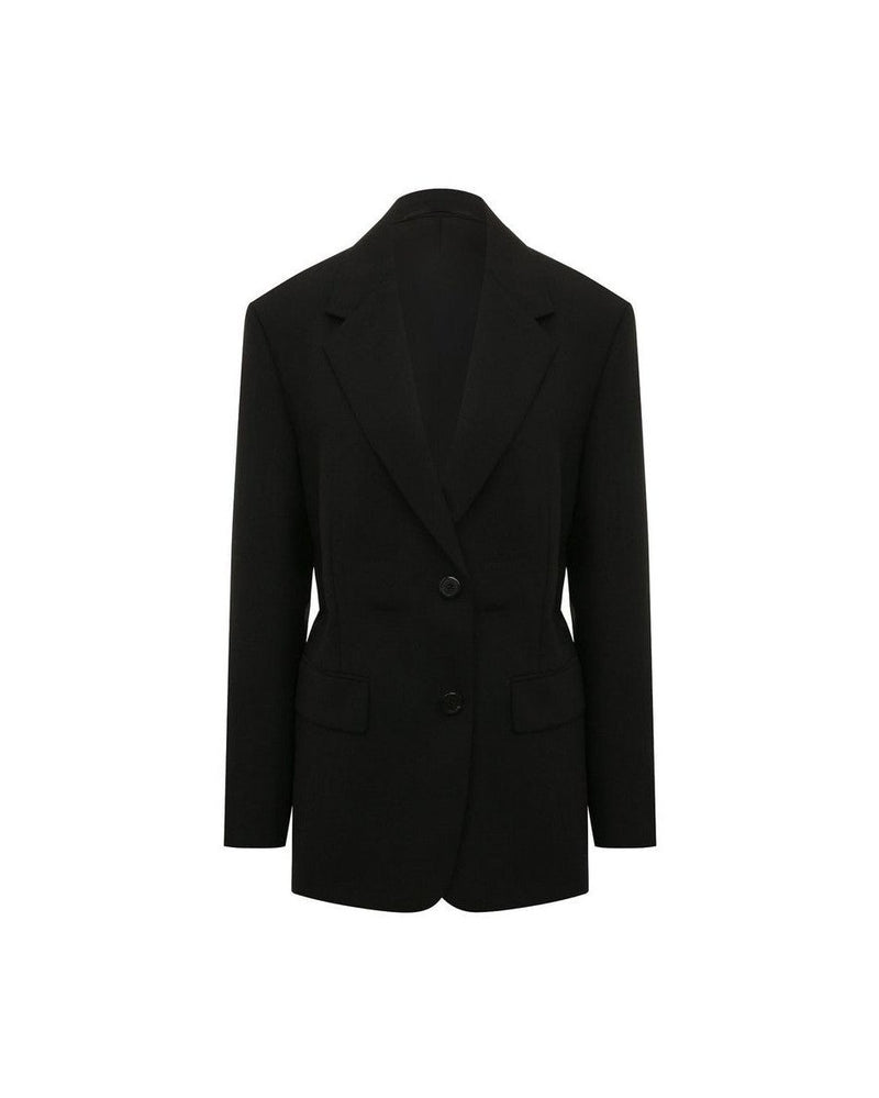 Prada Black Wool Fleece Coat Glam Steals