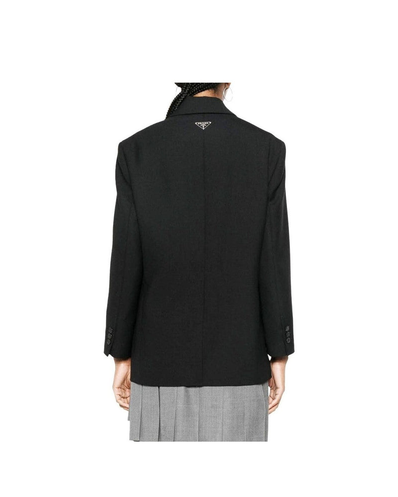 Prada Black Wool Virgin Blazer Glam Steals