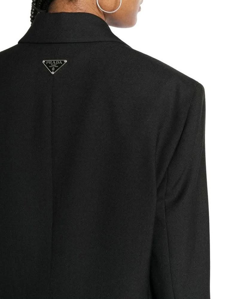Prada Black Wool Virgin Blazer Glam Steals