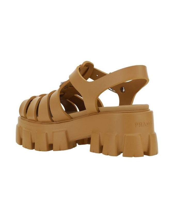 Prada Brown Acetate Platform Sandals Glam Steals
