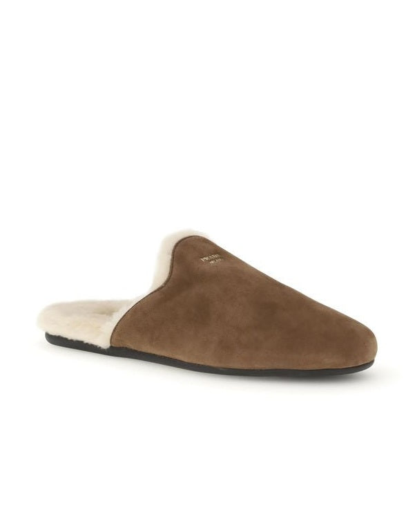 Prada Brown Calf Leather Bos Taurus Mules Glam Steals