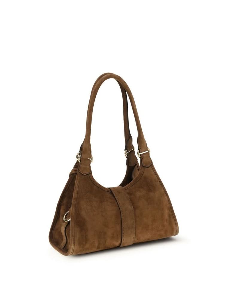 Prada Brown Calf Leather Bos Taurus Shoulder Bag Glam Steals