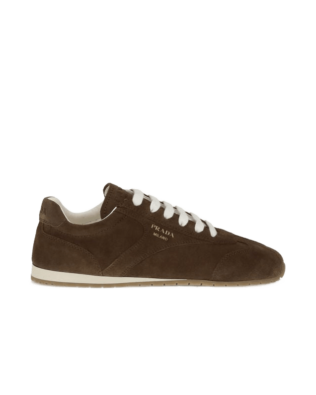 Prada Brown Calf Leather Bos Taurus Sneakers Glam Steals