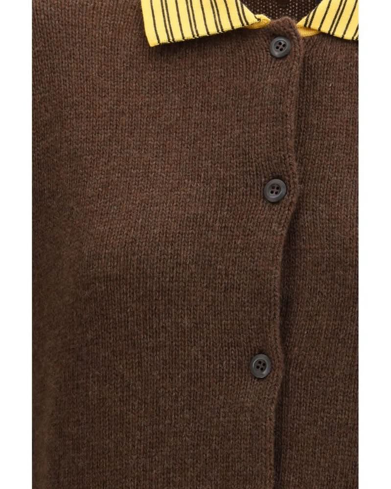 Prada Brown Cashmere Cardigan Glam Steals