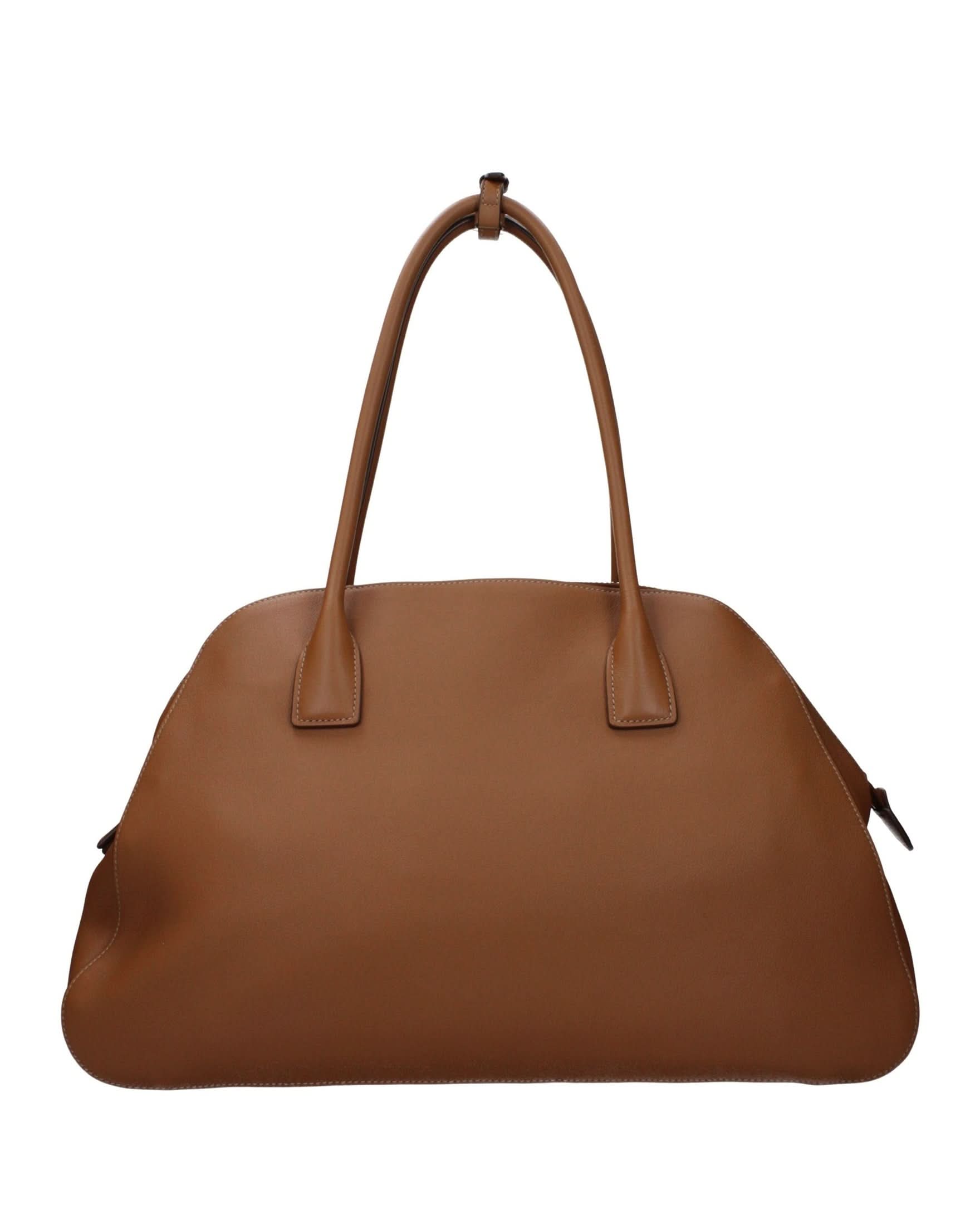 Prada Brown Leather Shoulder Bag 