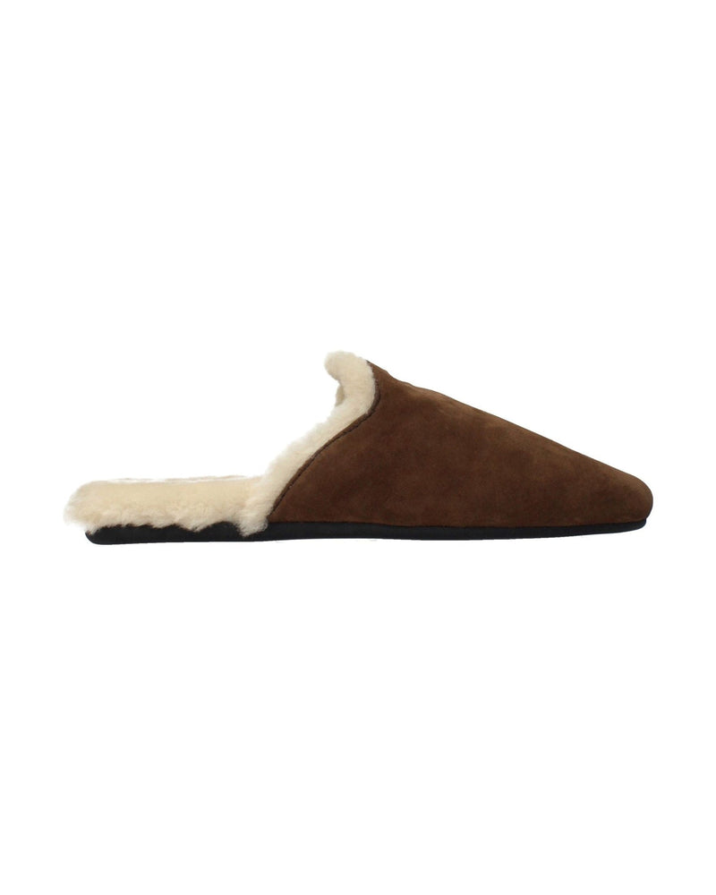 Prada Brown Leather Slippers Glam Steals