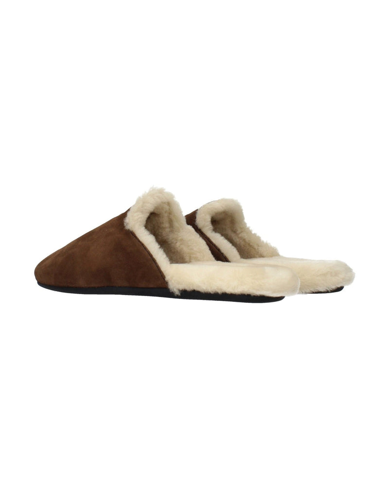 Prada Brown Leather Slippers Glam Steals