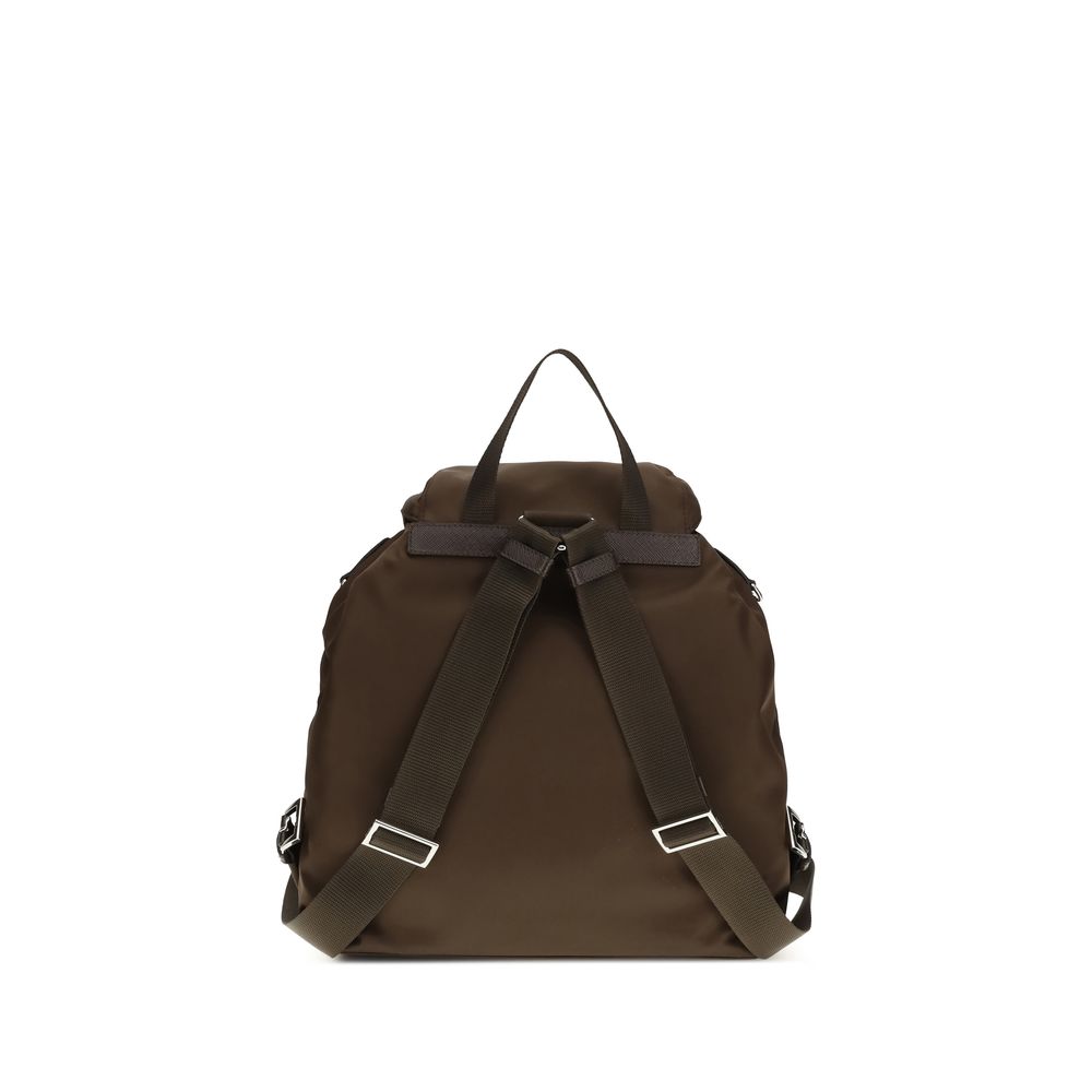 Prada Brown Recycled Polyamide Backpack Glam Steals