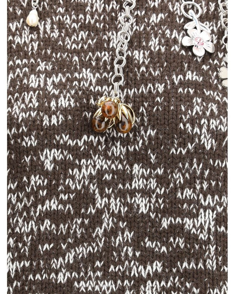 Prada Brown Wool Fleece Sweatshirt Glam Steals