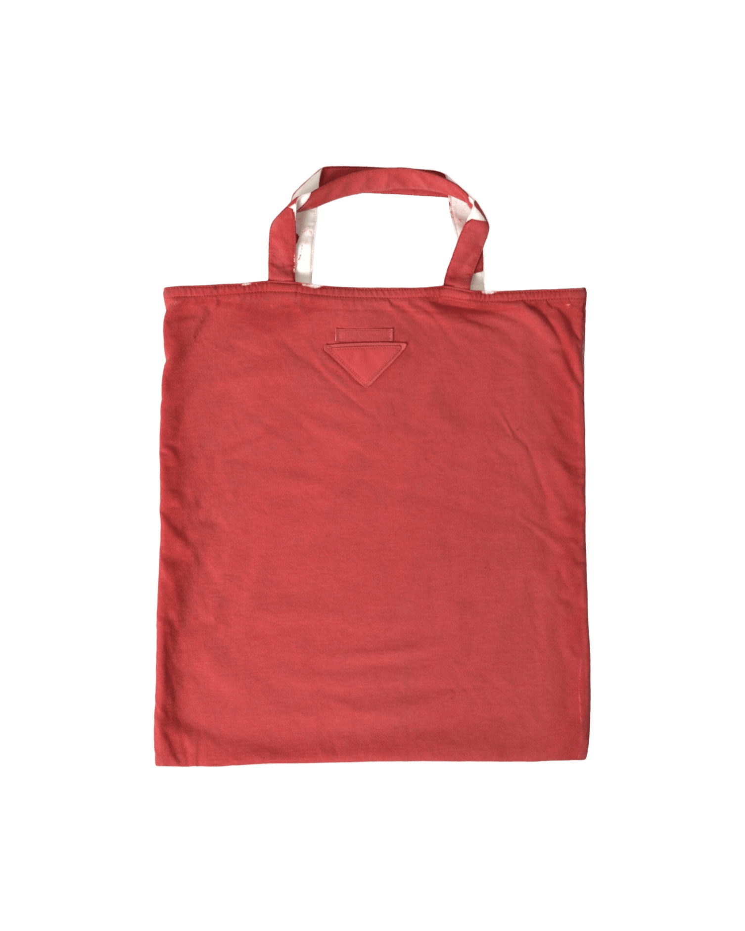 Prada Chic And Fabric Tote Red White Bag Glam Steals