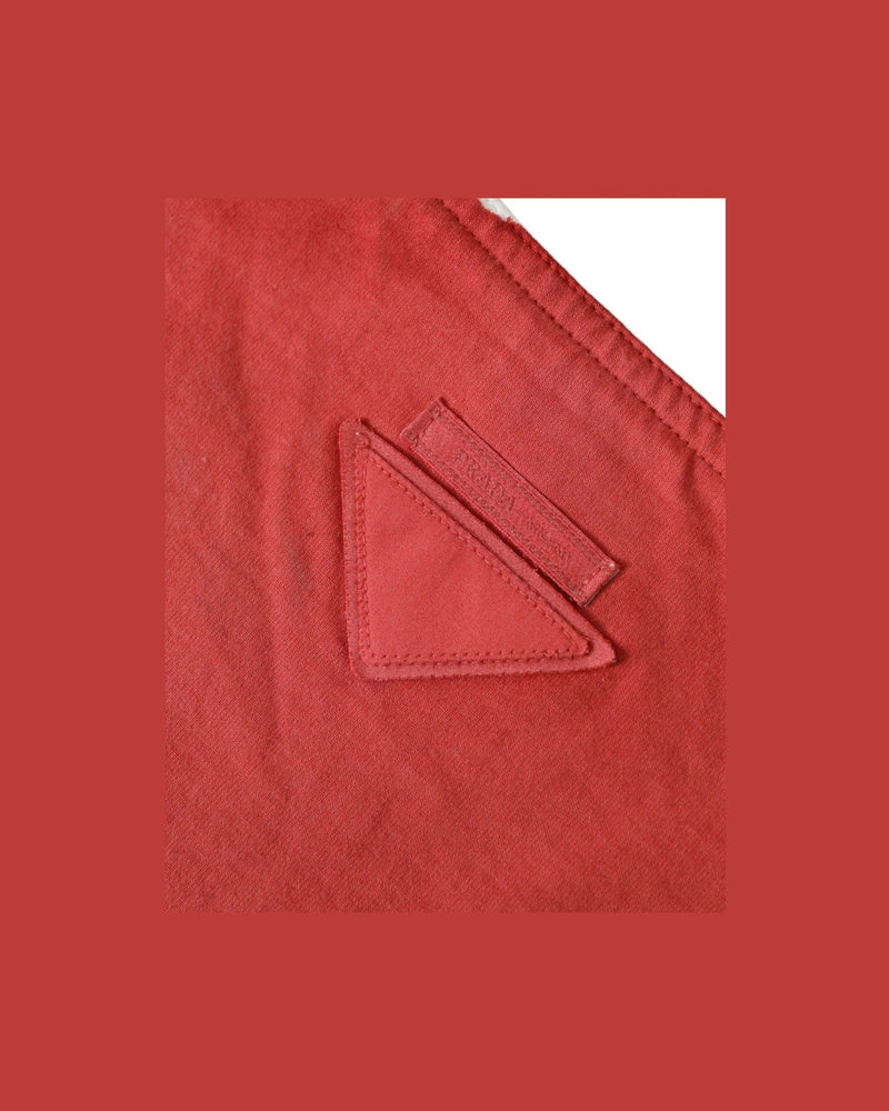 Prada Chic And Fabric Tote Red White Bag Glam Steals