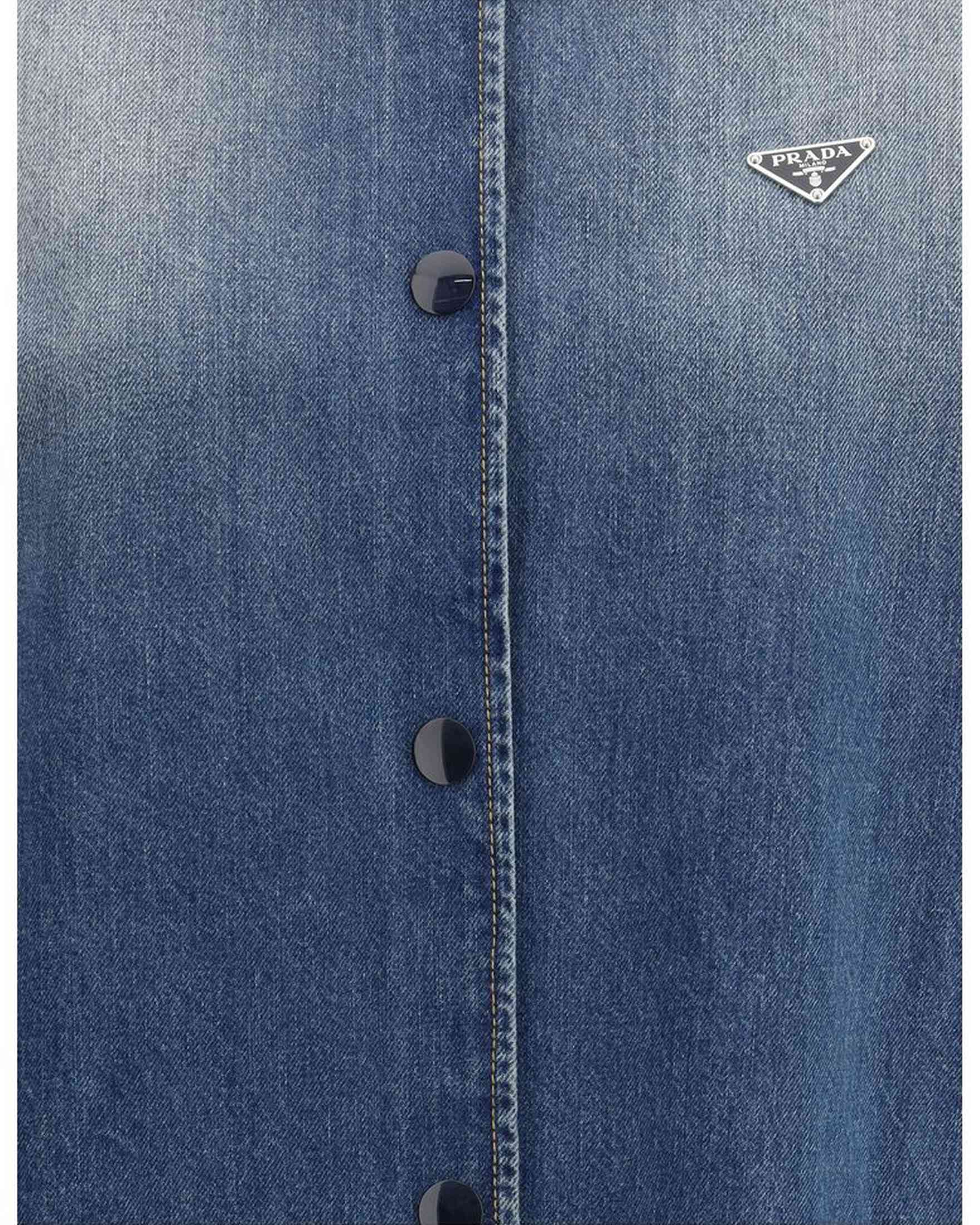 Prada Denim Shirt Jacket Glam Steals