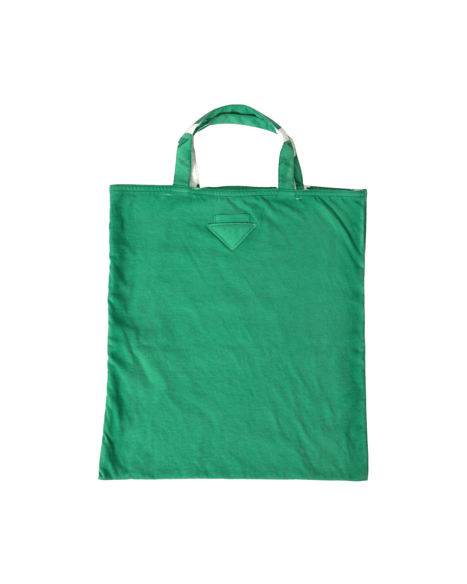 Prada Elegant Fabric Tote Green Bag Glam Steals