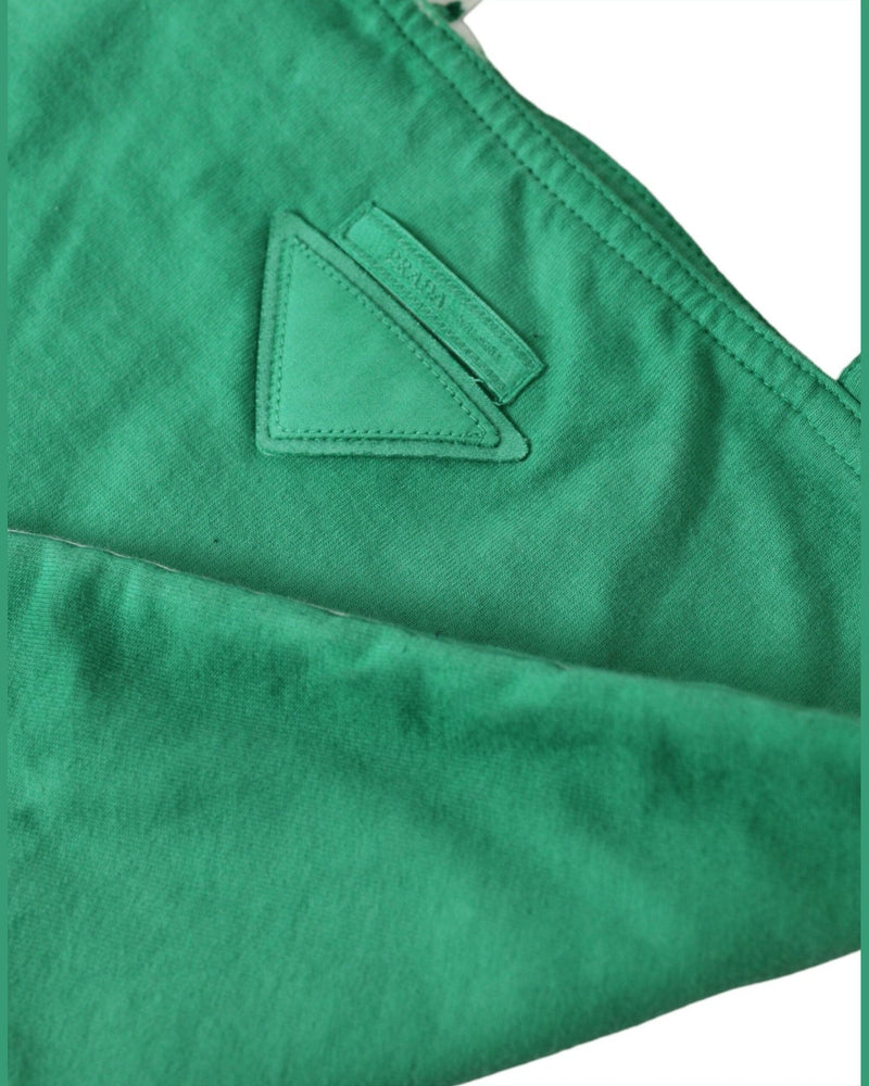 Prada Elegant Fabric Tote Green Bag Glam Steals