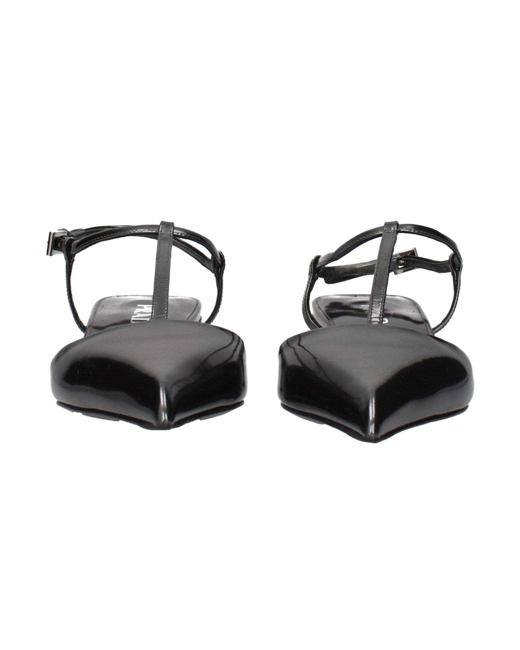 Prada Gray Leather Flat Sandals Glam Steals