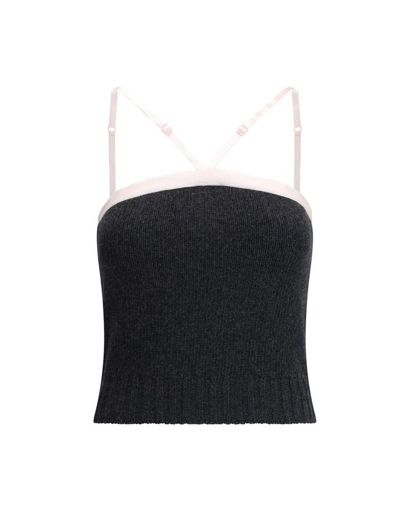 Prada Gray Wool Fleece Top Glam Steals