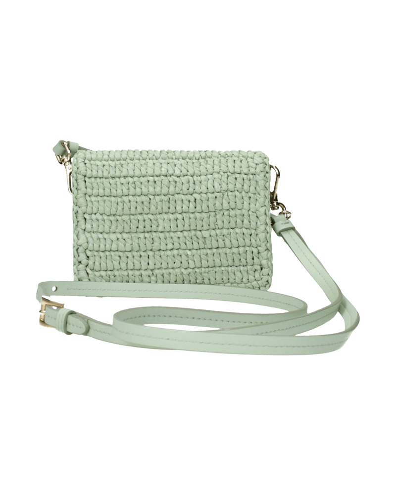 Prada Green Raffia Crossbody Bag Glam Steals