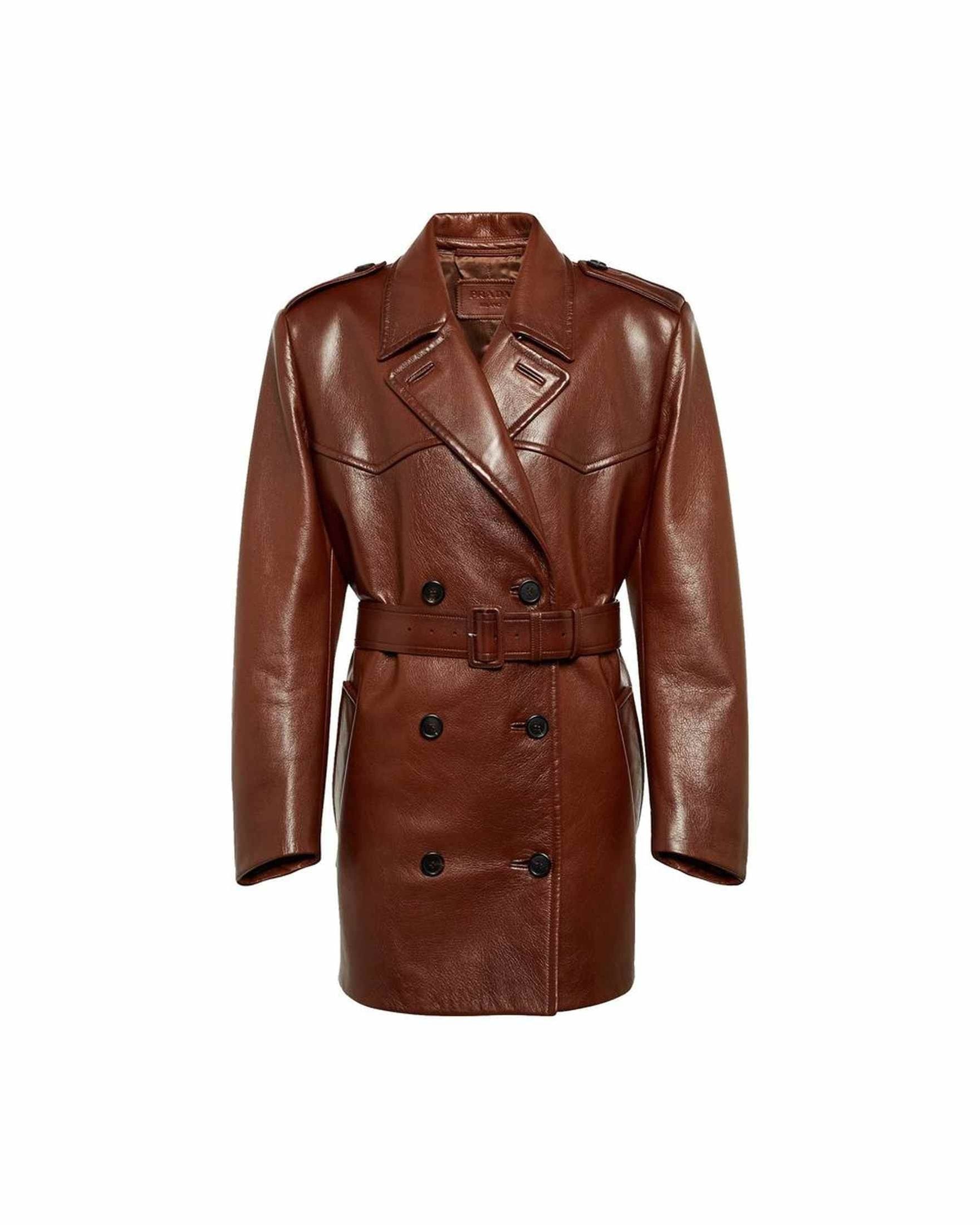 Prada Leather Coat Glam Steals