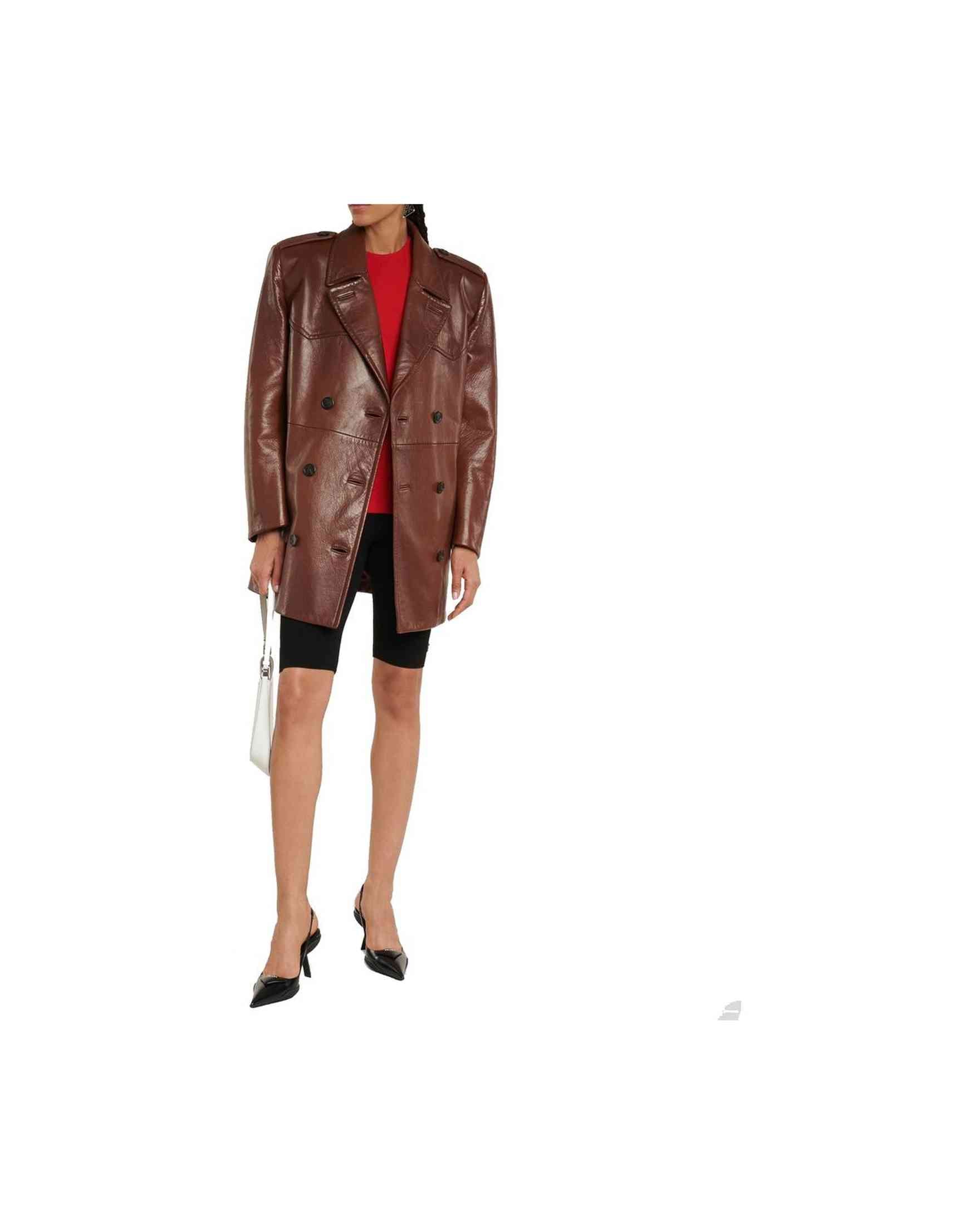 Prada Leather Coat Glam Steals