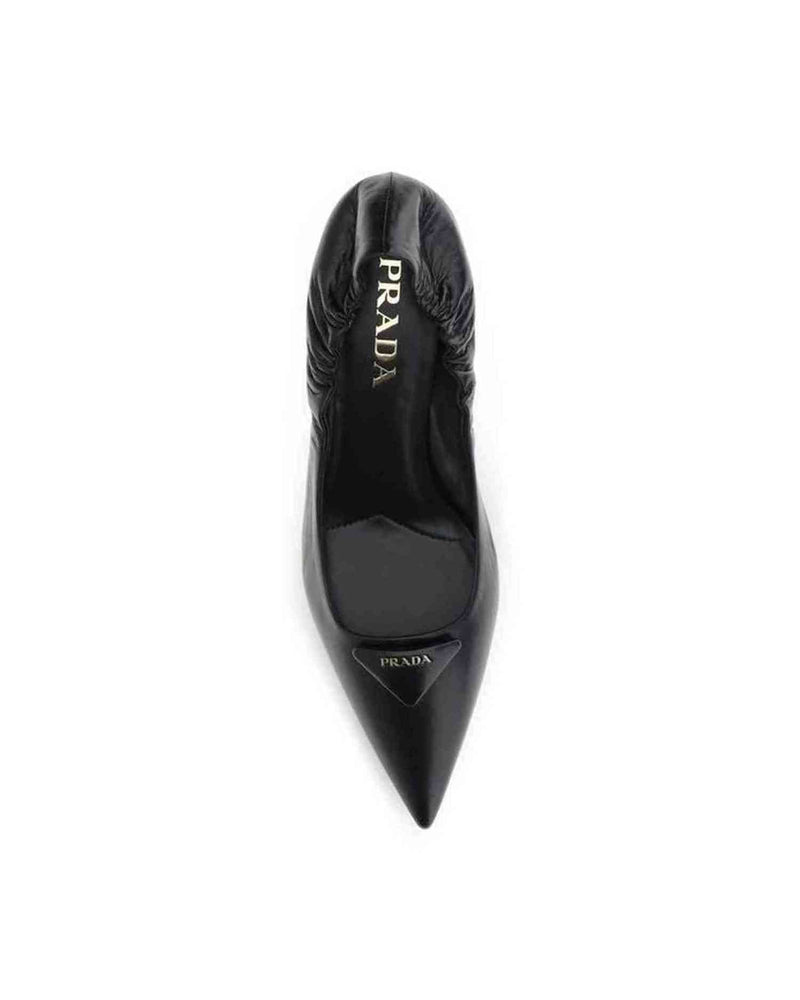 Prada Leather Logo Pumps Glam Steals