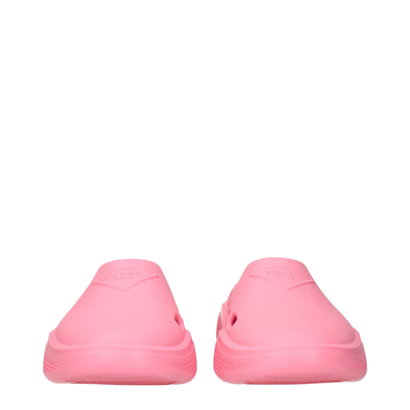 Prada Pink Cotton Slippers Slippers