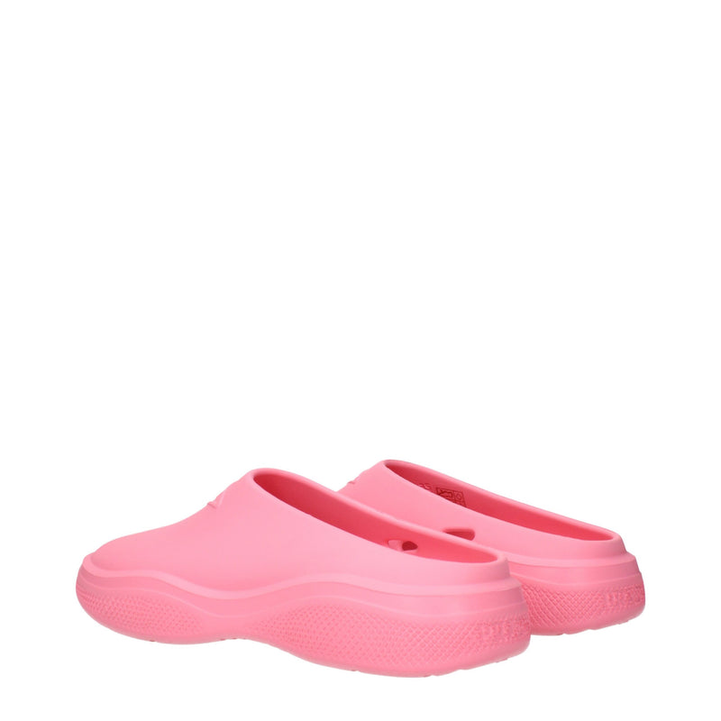 Prada Pink Cotton Slippers Slippers