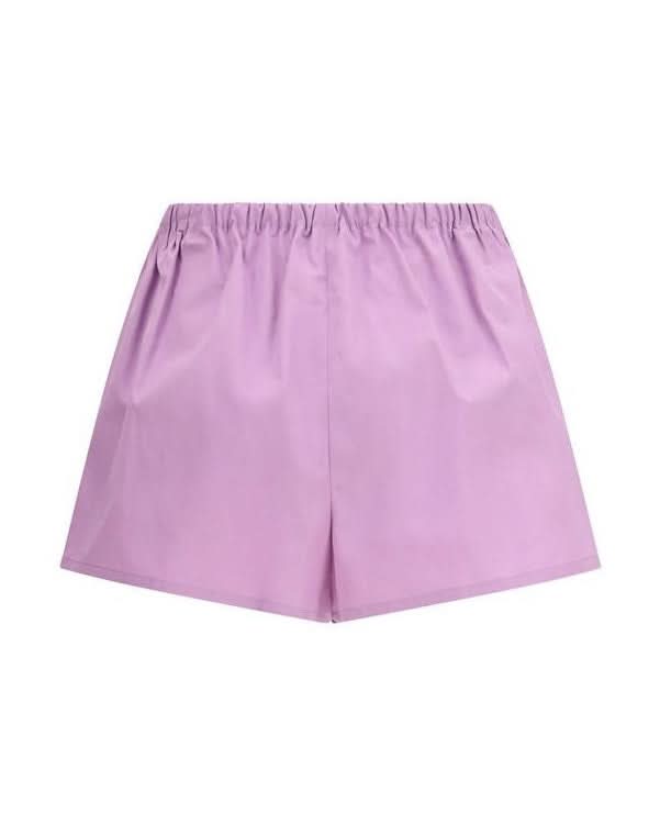 Prada Purple Cotton Bermuda Shorts Glam Steals