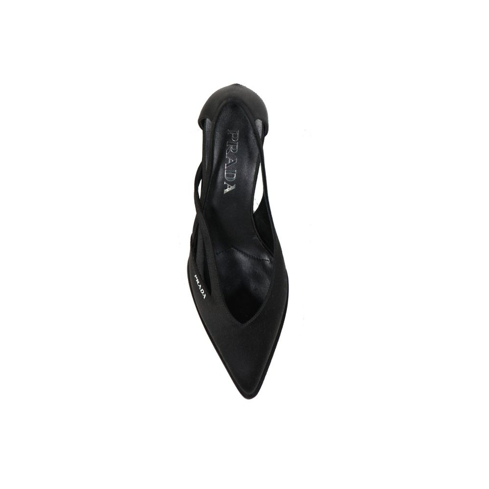 Prada Satin 55Mm Cut Out Pumps Glam Steals