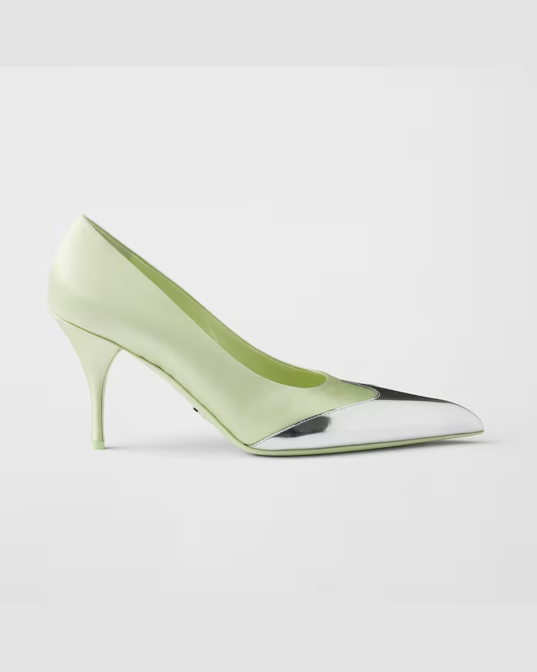 Prada Satin And Metallic Leather Pumps Glam Steals