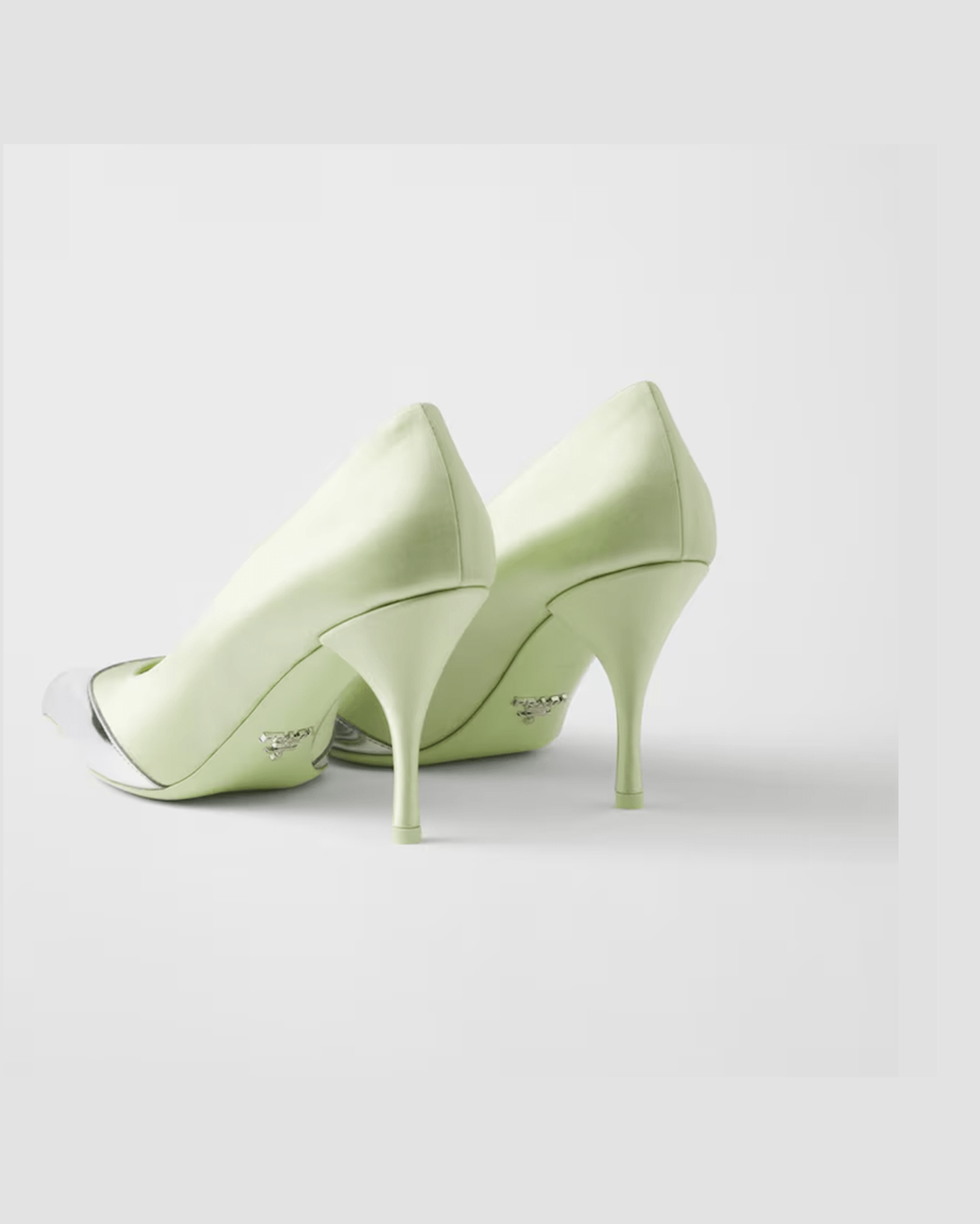 Prada Satin And Metallic Leather Pumps Glam Steals