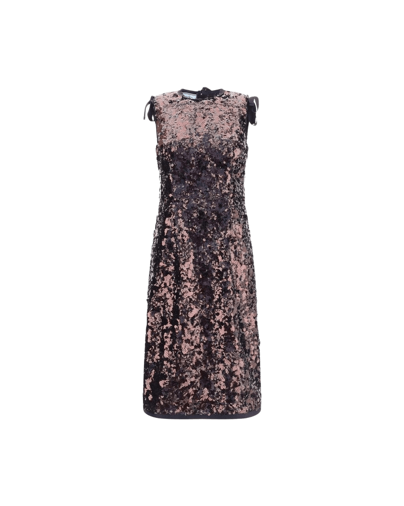 Prada Sequined Midi Dress Glam Steals