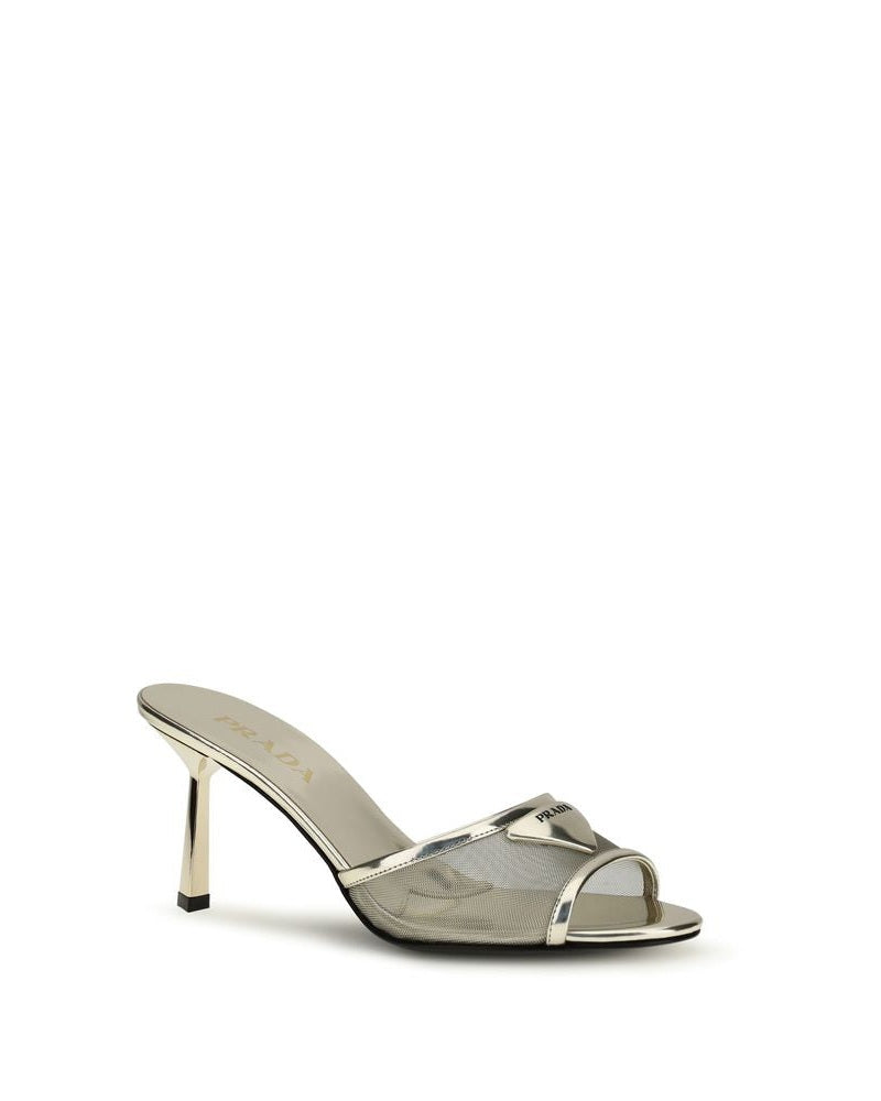Prada Silver Stiletto Heels Glam Steals