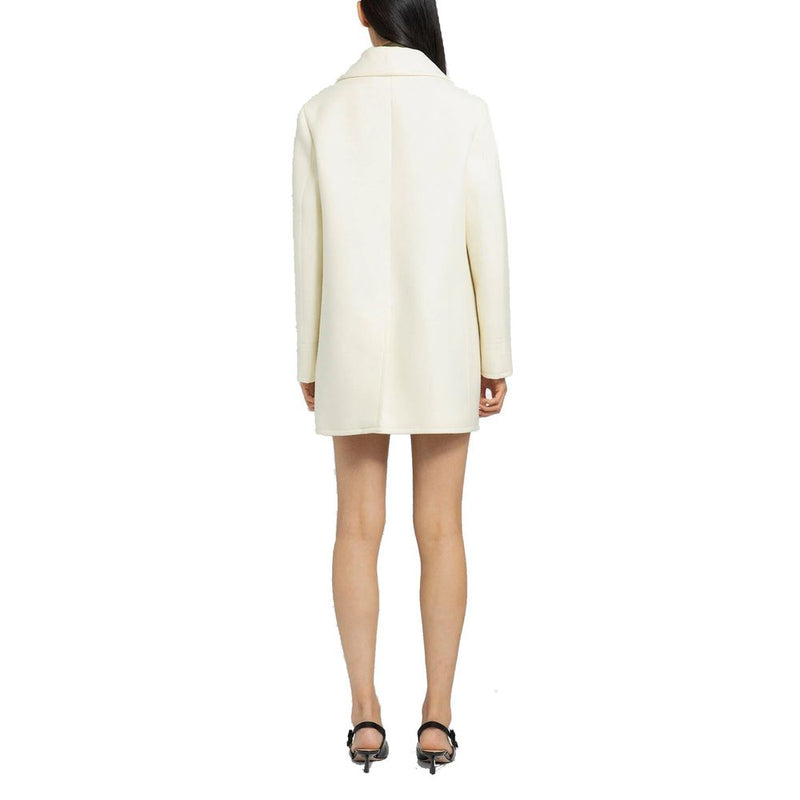 Prada White Wool Coat Glam Steals