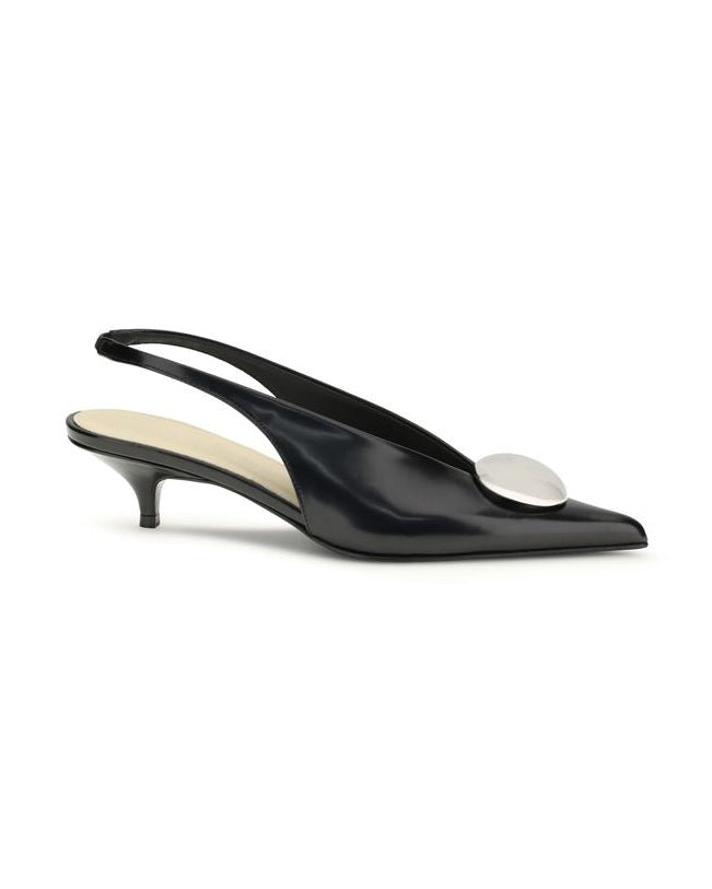 Proenza Schouler Black Calf Leather Bos Taurus High Heel Pumps Glam Steals