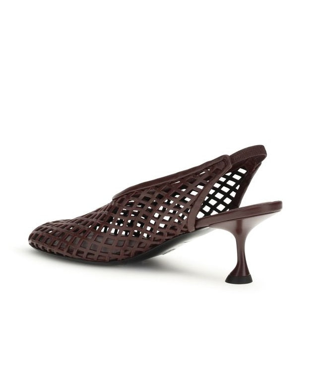 Proenza Schouler Leather Bordeaux Calf Bos Taurus Mid Heel Pumps Glam Steals