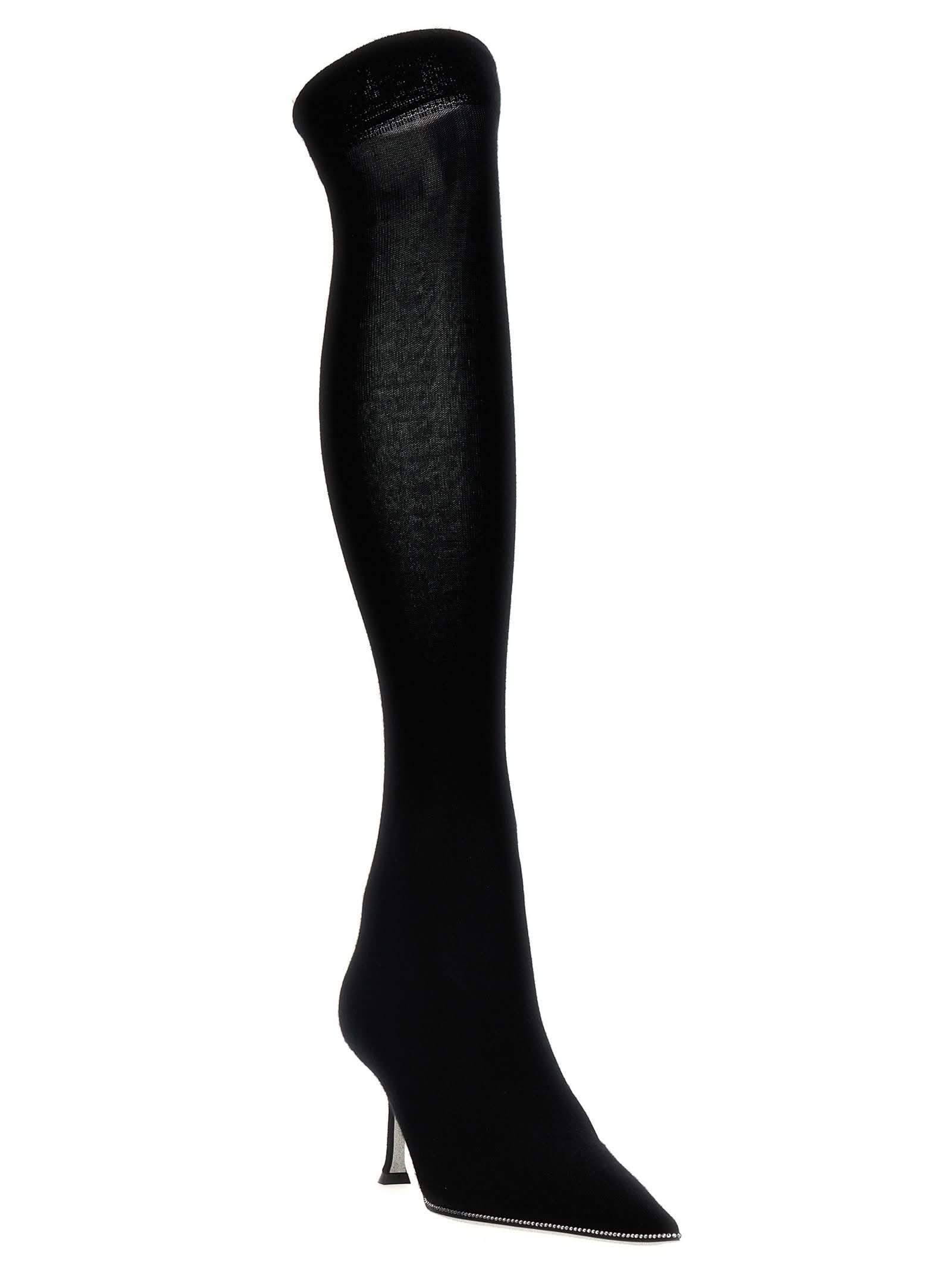 RenÉ Caovilla Knitted Boots Glam Steals