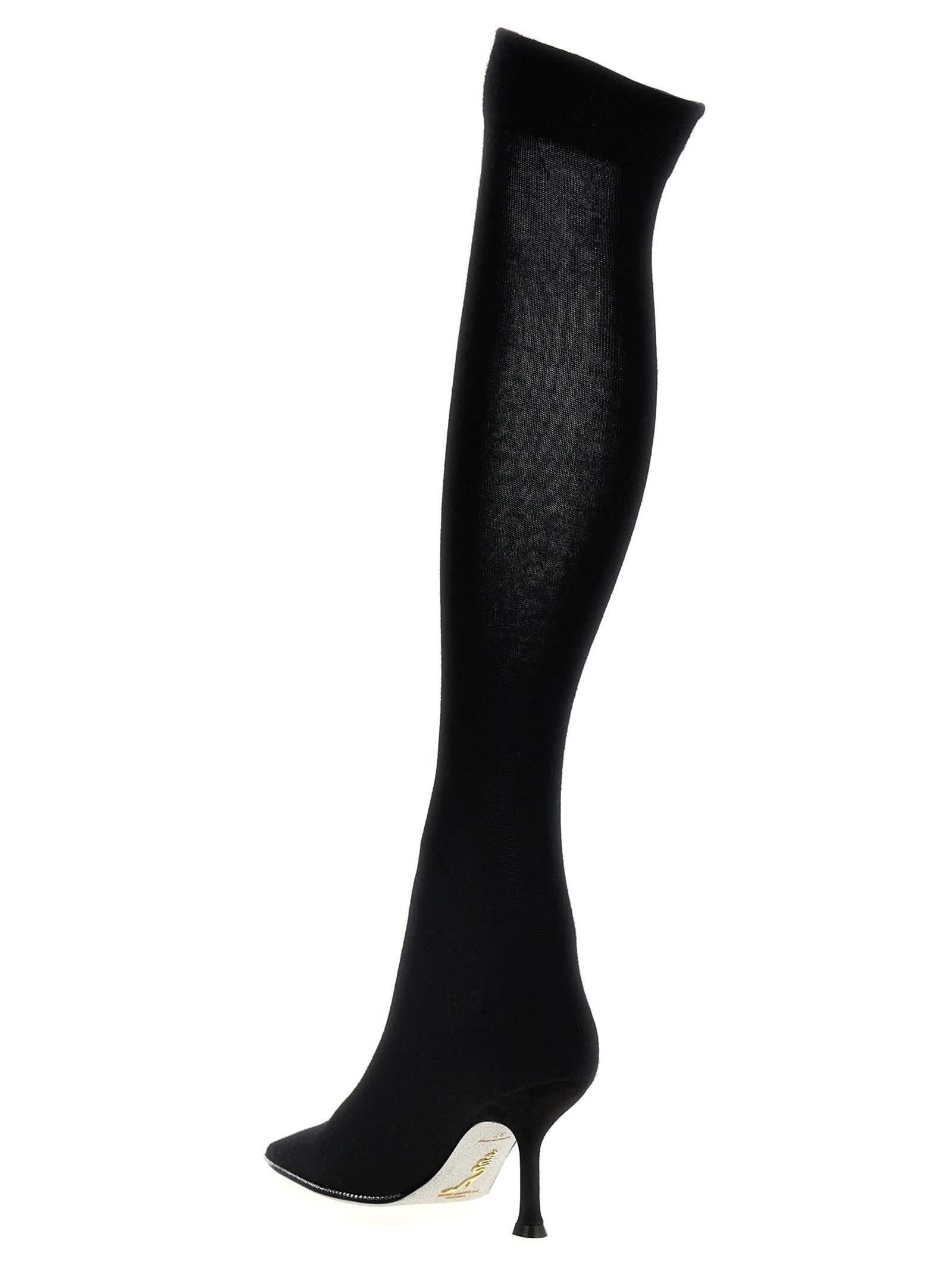 RenÉ Caovilla Knitted Boots Glam Steals