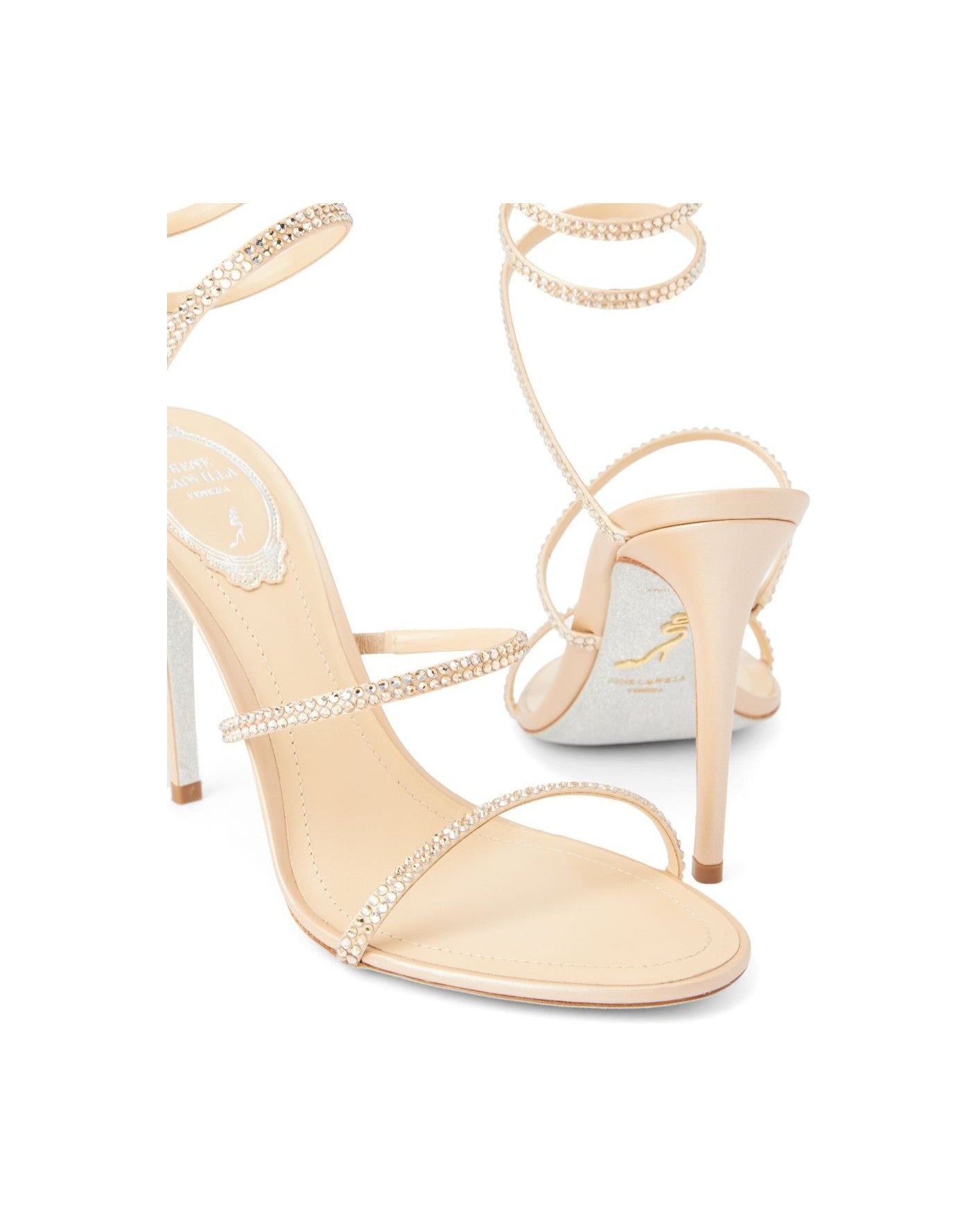 René Caovilla Beige Sandals Glam Steals