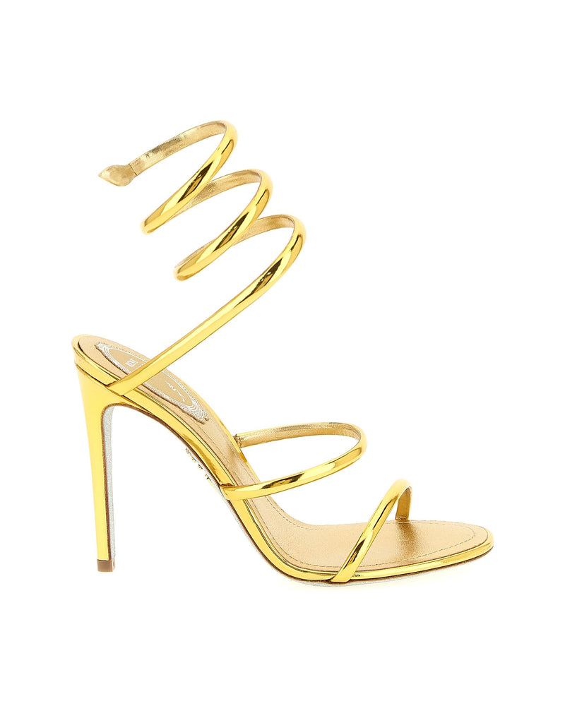 René Caovilla Metallic Cleo Sandals Sandals