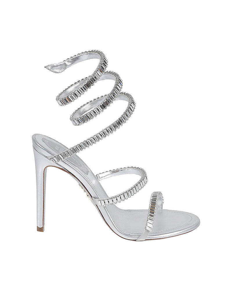 René Caovilla Silver Sandals Glam Steals