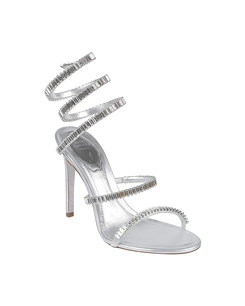 René Caovilla Silver Sandals Glam Steals