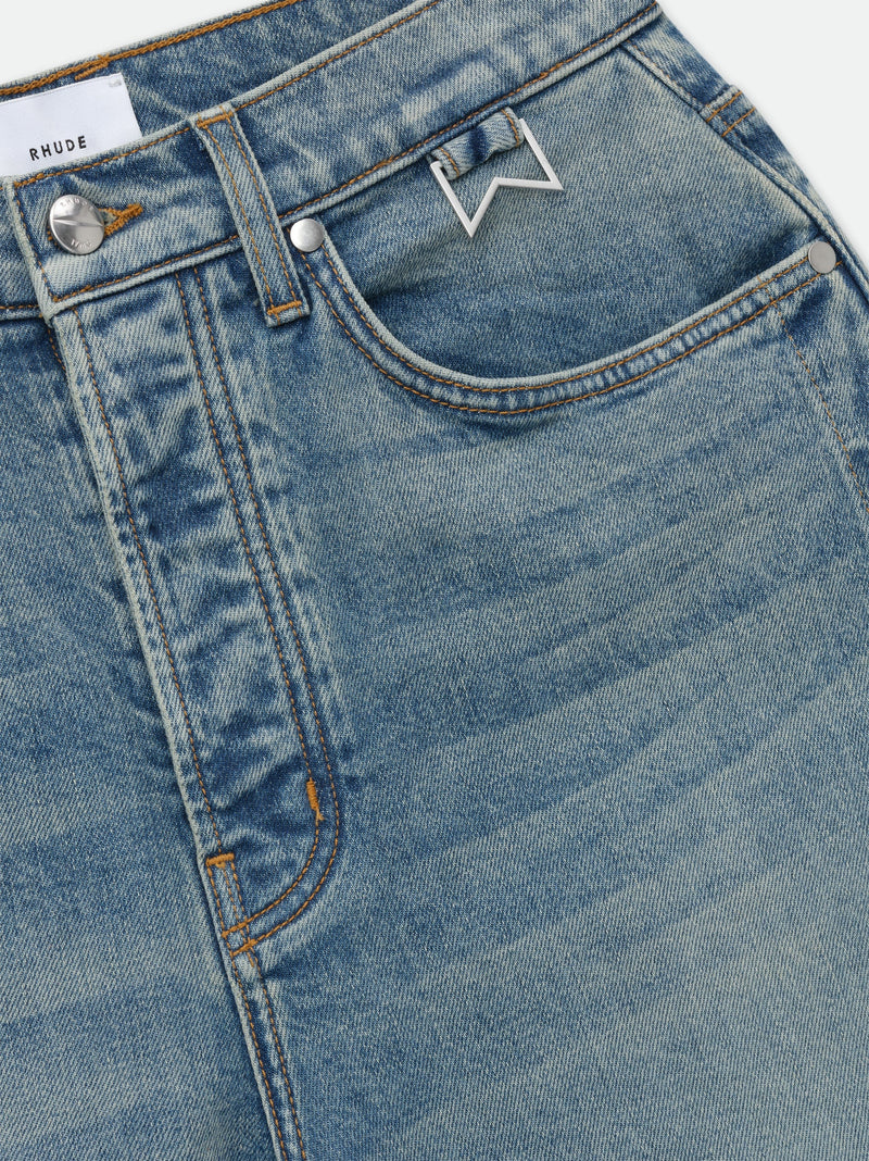 Rhude Blue Cotton Jeans Denim Glam Steals